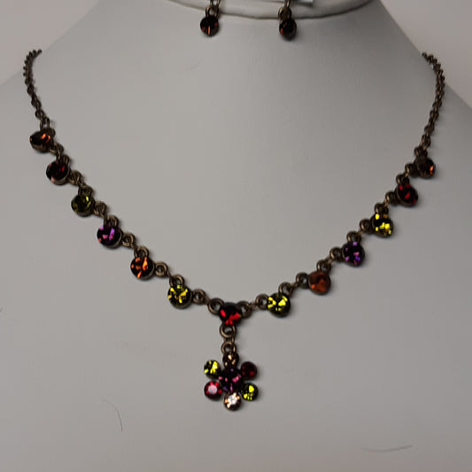 Necklace Earinng Austrian Crystal