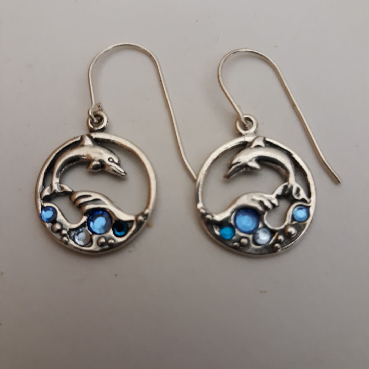 Sterling Silver Dolphin Earrings