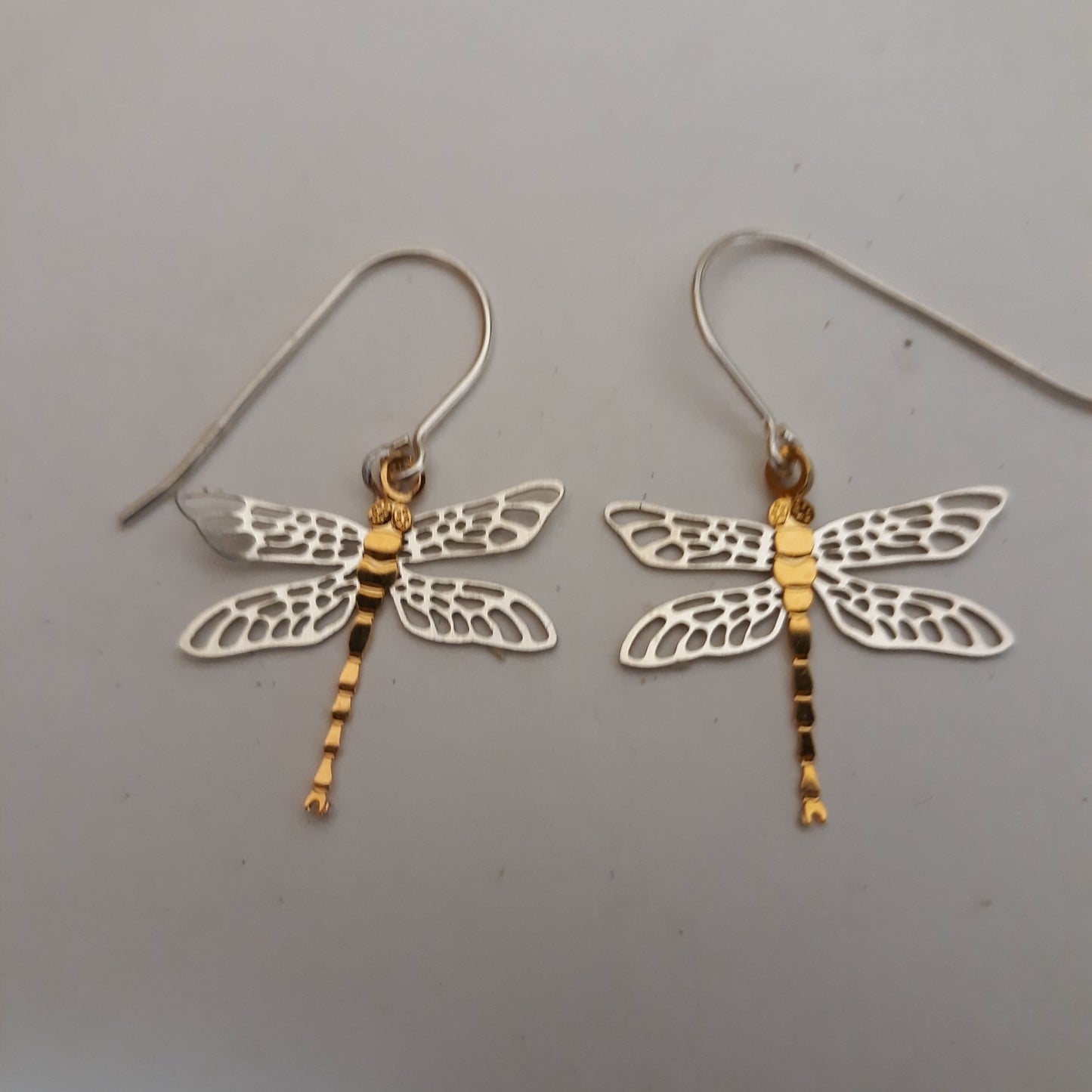 Sterling Silver Dragonfly Earrings