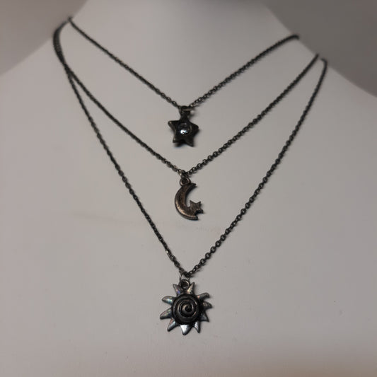 Necklace Star/Moon/Sun