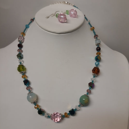 Crystal Necklace earring Set