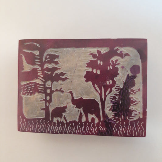 Elehphant Soapstone Box