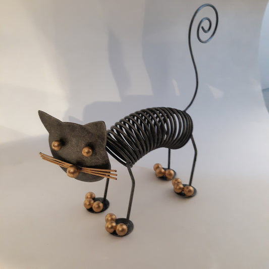 Metal Sculptured Cat