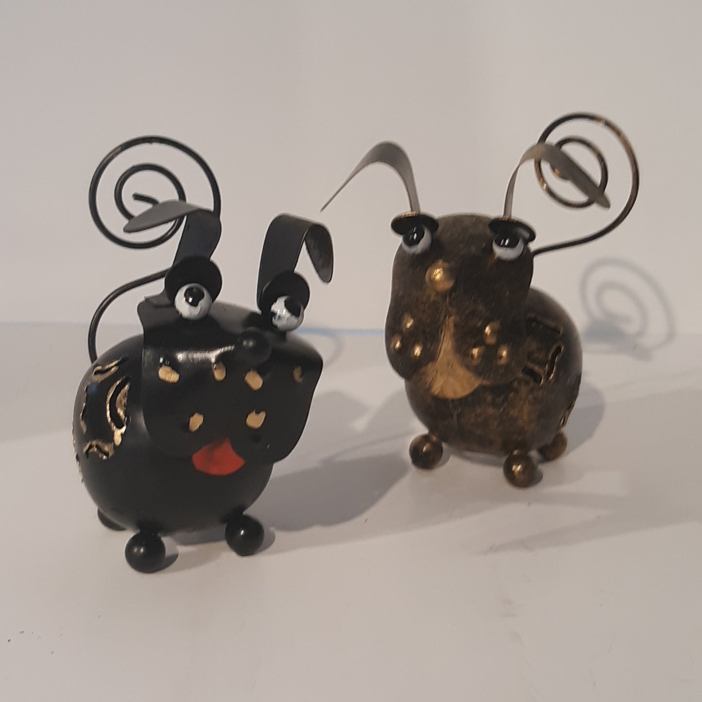 Hande Made Metal Dogs