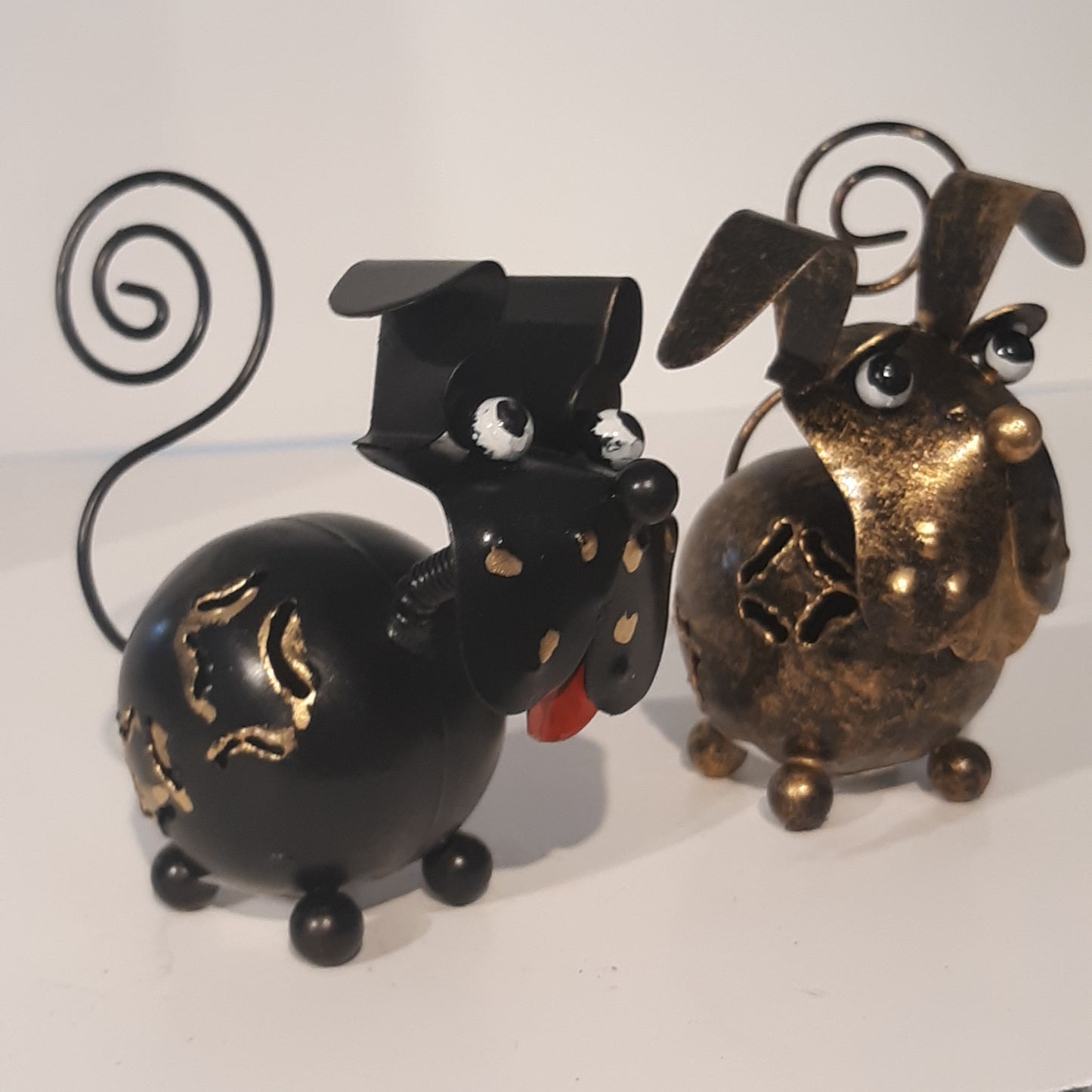 Hande Made Metal Dogs