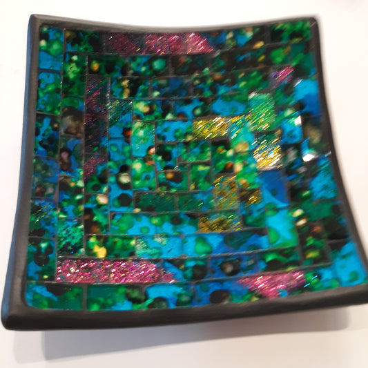 Ceramic Art Glass Plate