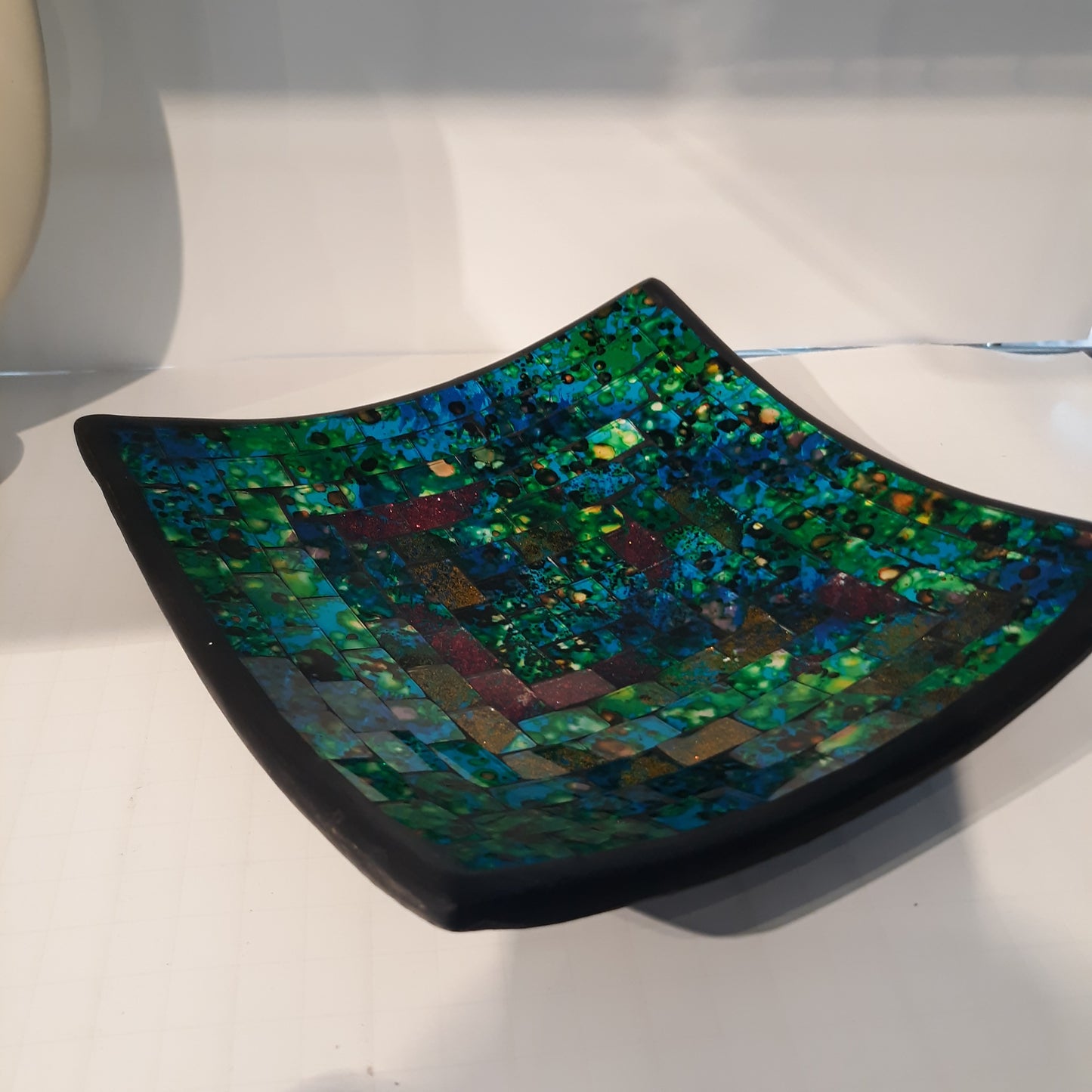 Ceramic Art Glass Plate