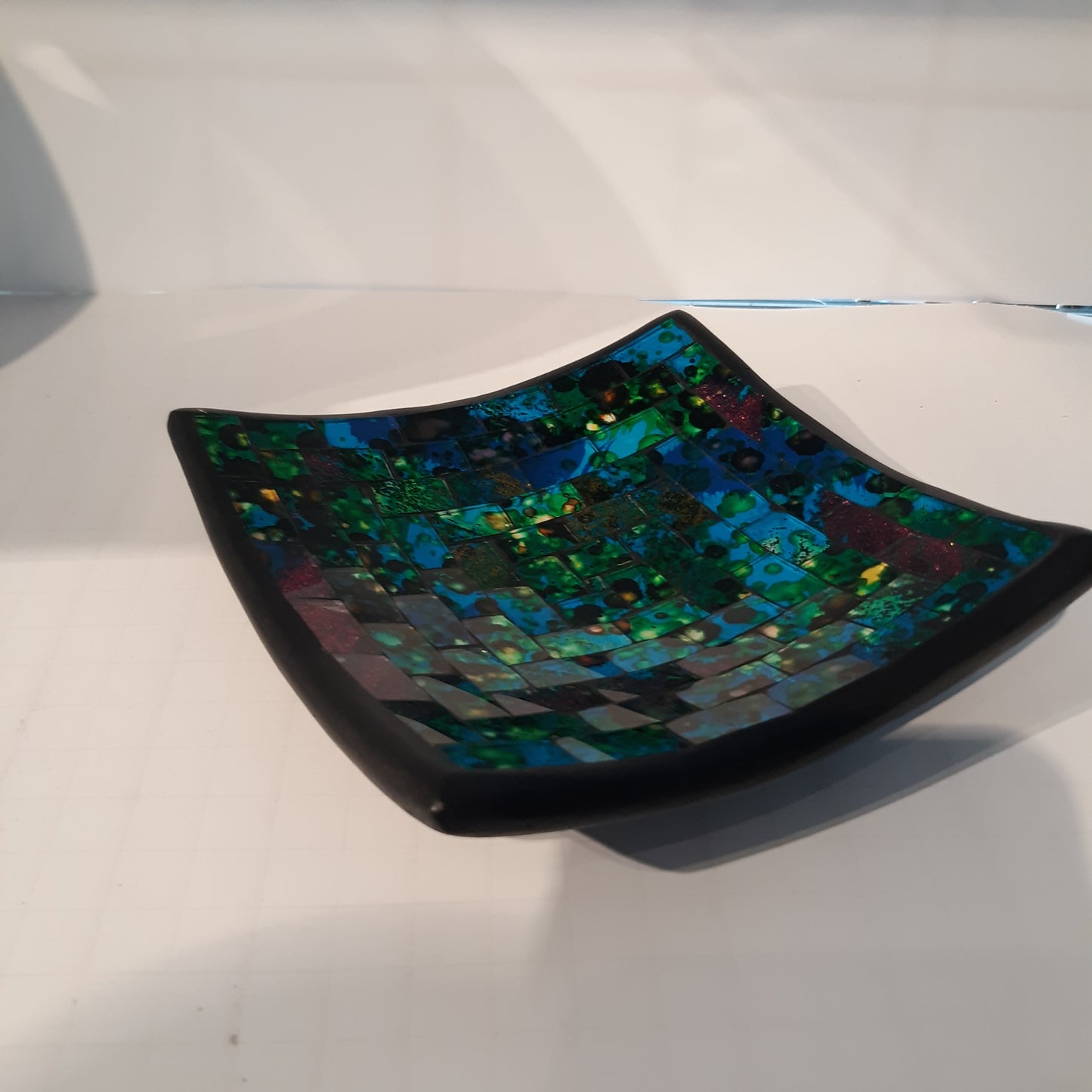 Ceramic Art Glass Plate Small