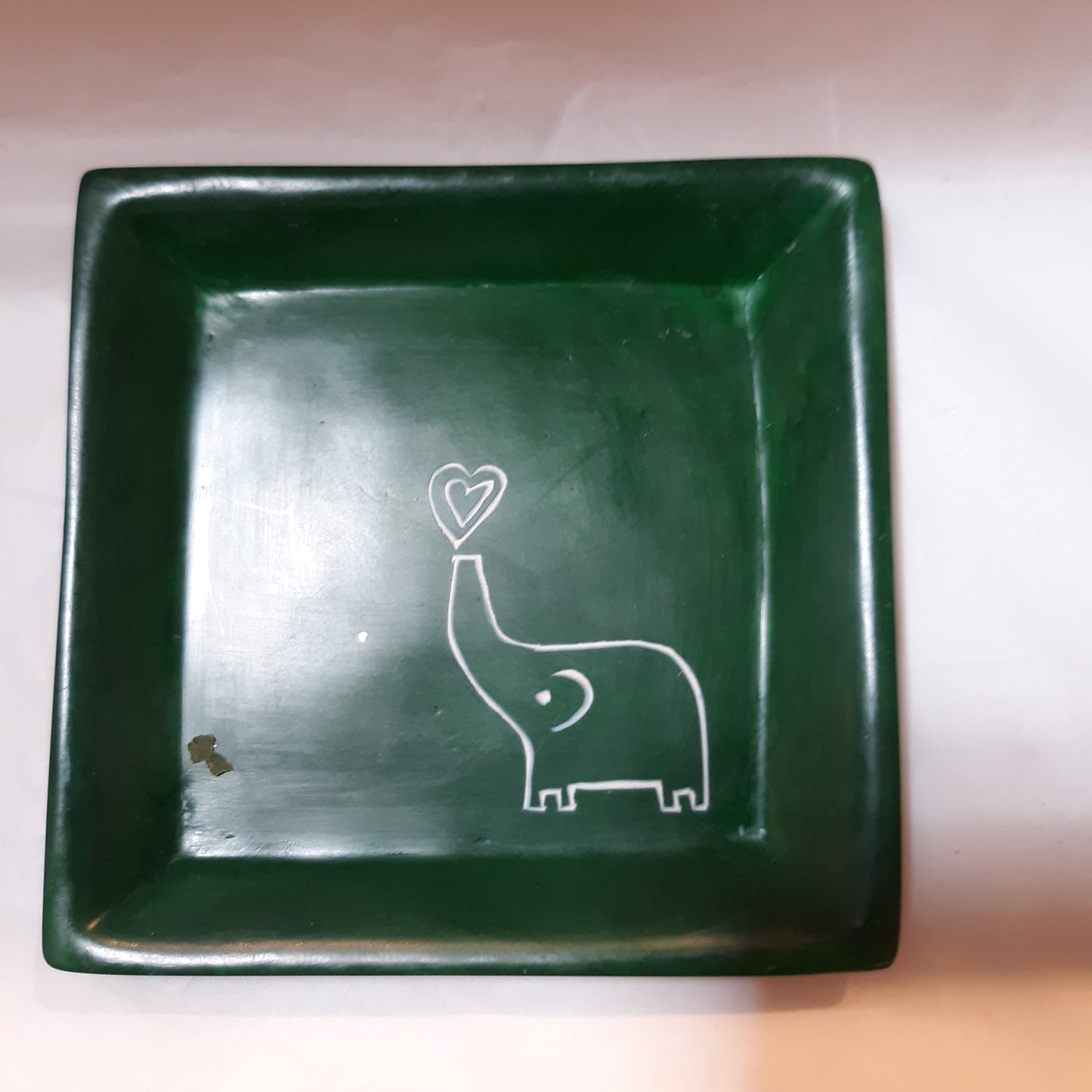 Soapstone Elephant Dish