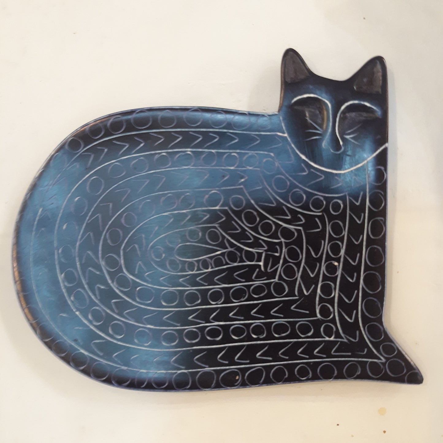 Soapstone Cat Tray