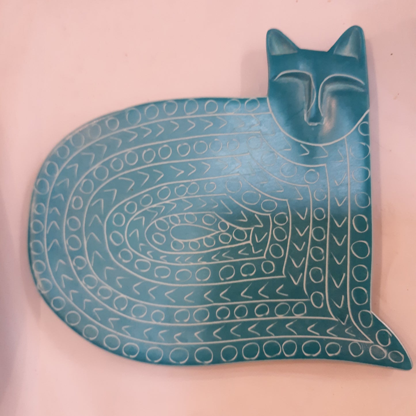 Soapstone Cat Tray