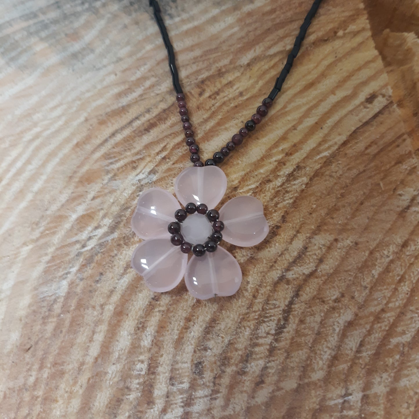 Stone Flower Pendant