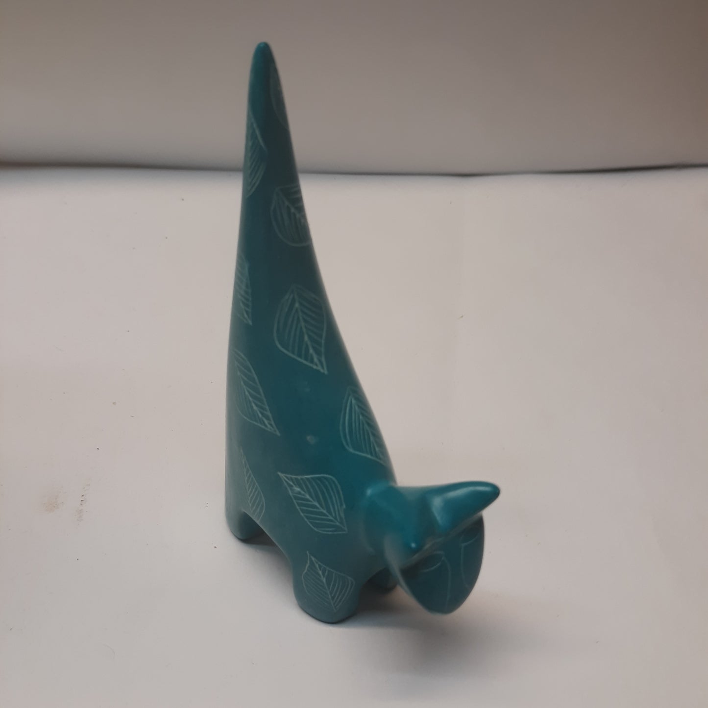 Soapstone Cat with Pointed Tail