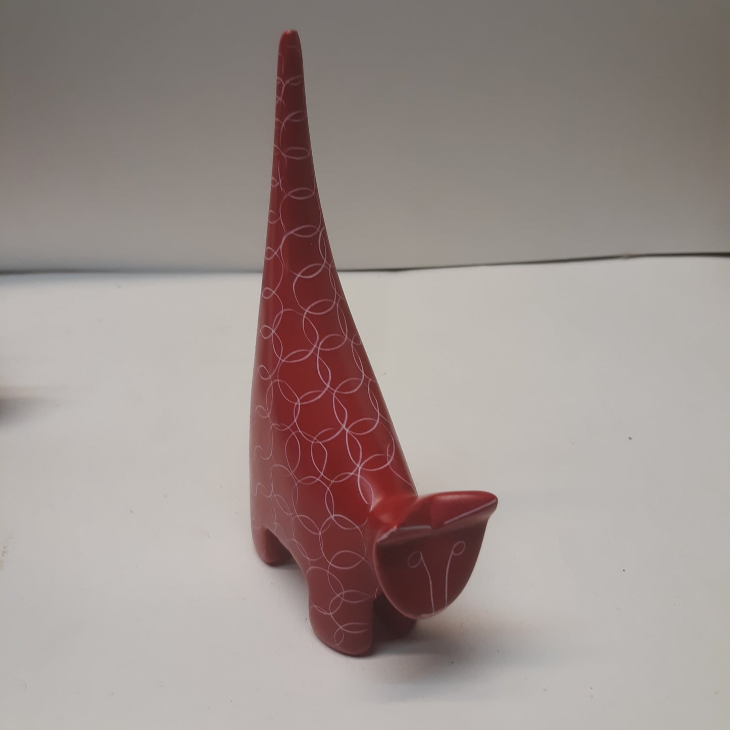 Soapstone Cat with Pointed Tail