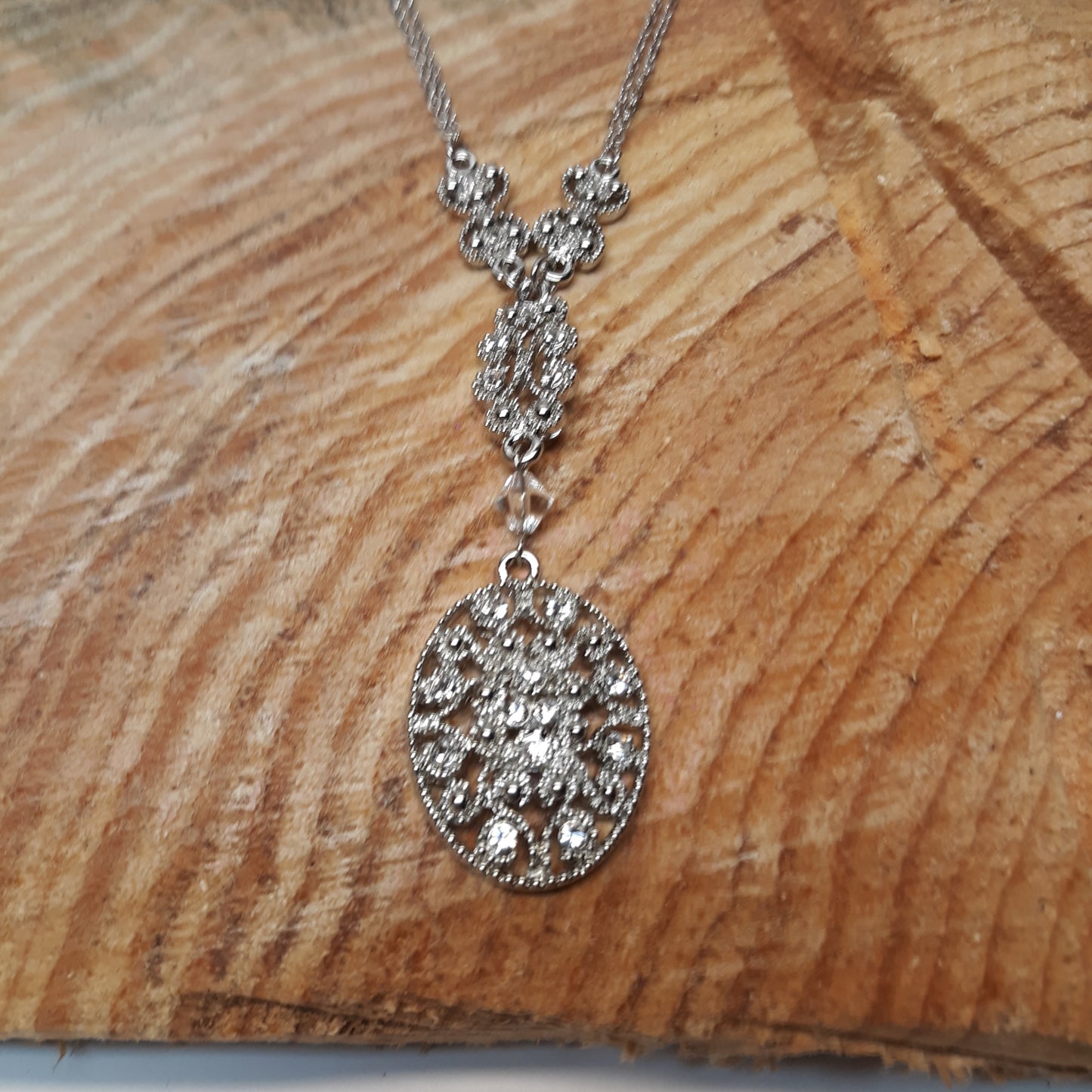 Silver & Crystal Necklace