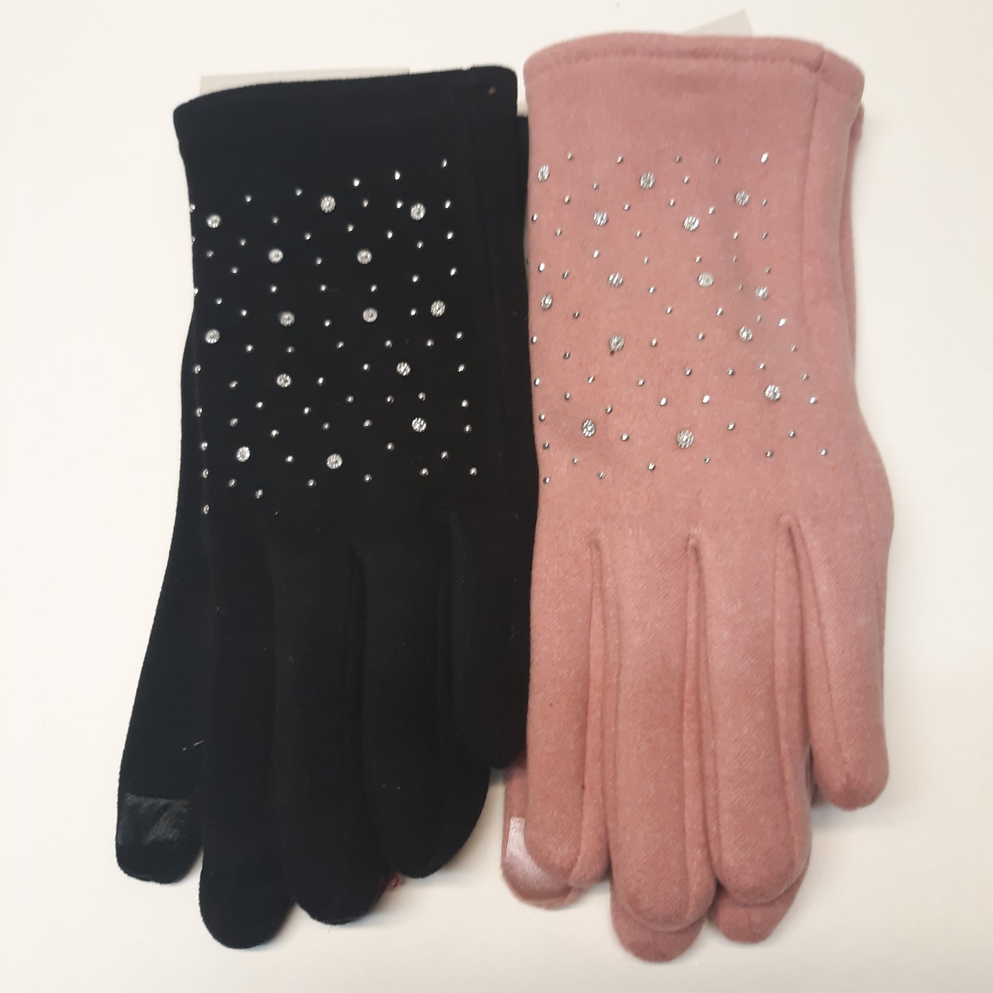 Glove with Crystal Highlights