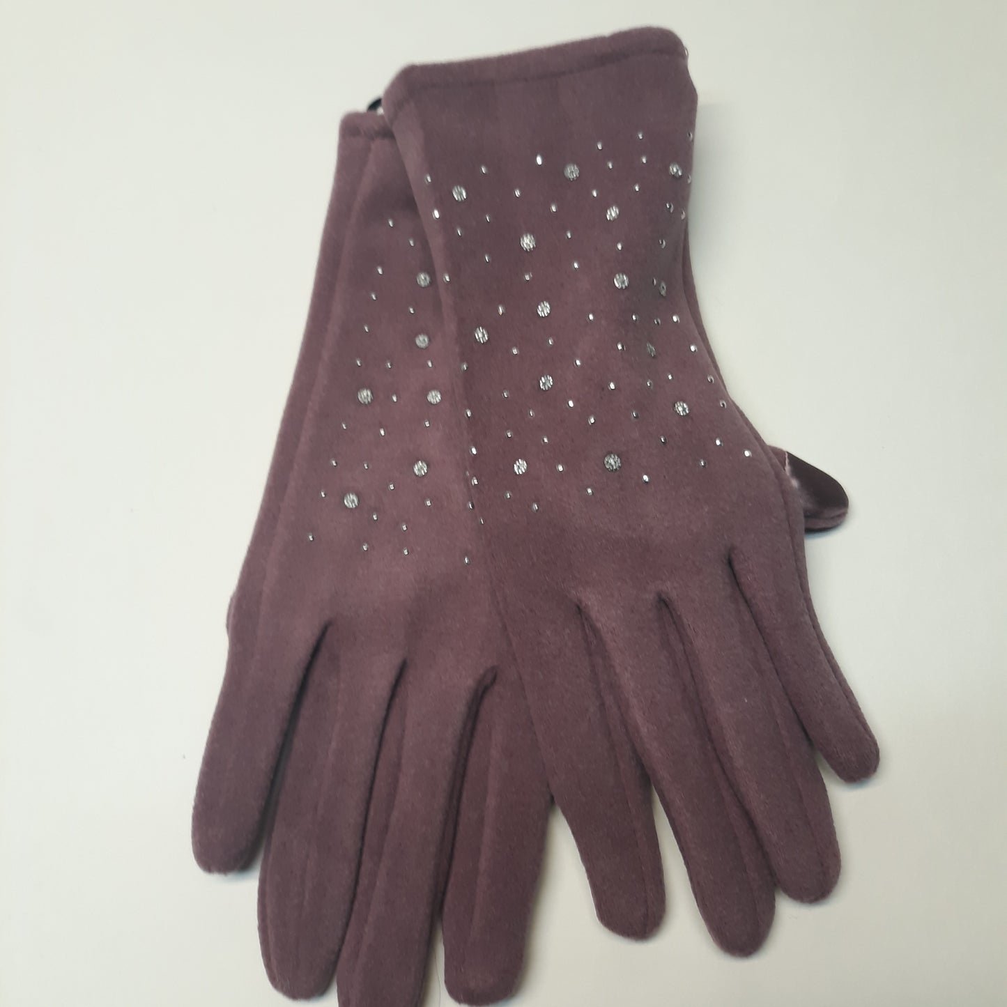 Glove with Crystal Highlights