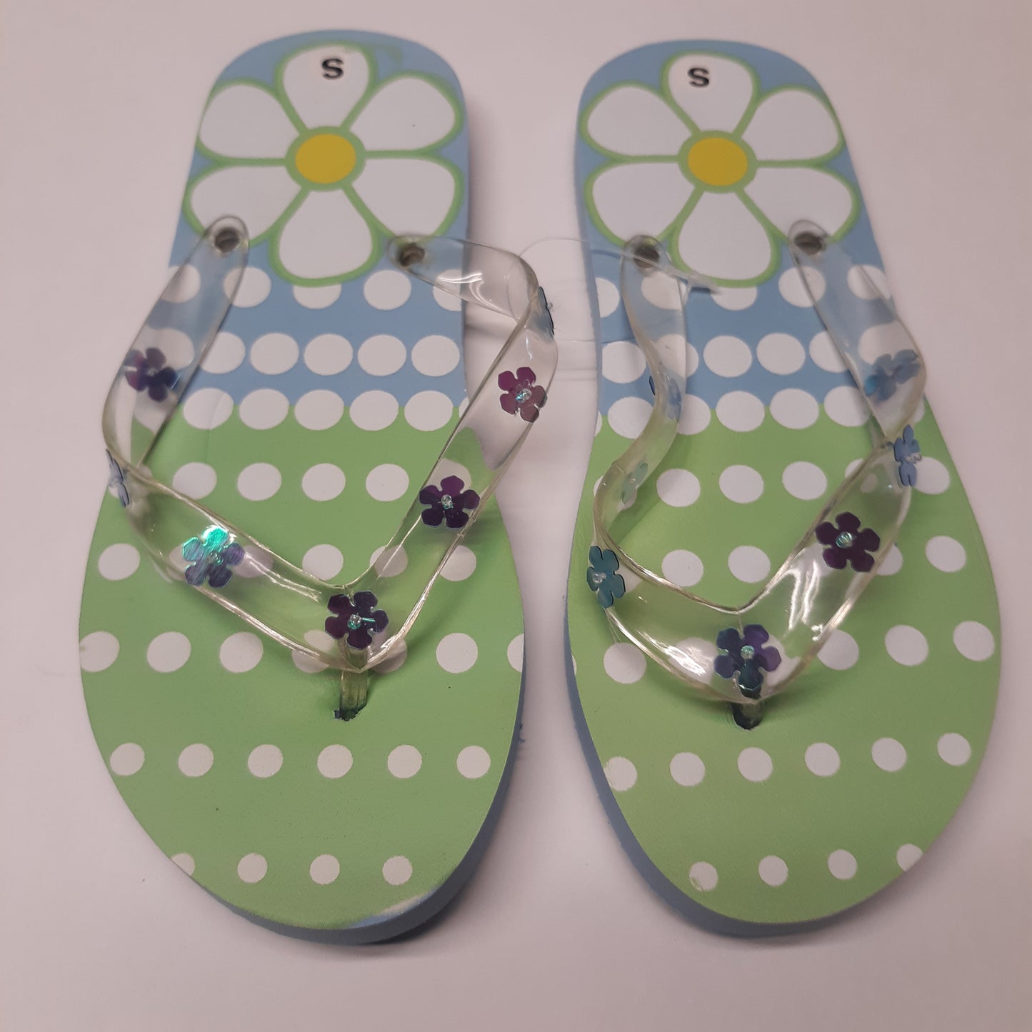 Floral Daisy Flip Flops (12 pack)