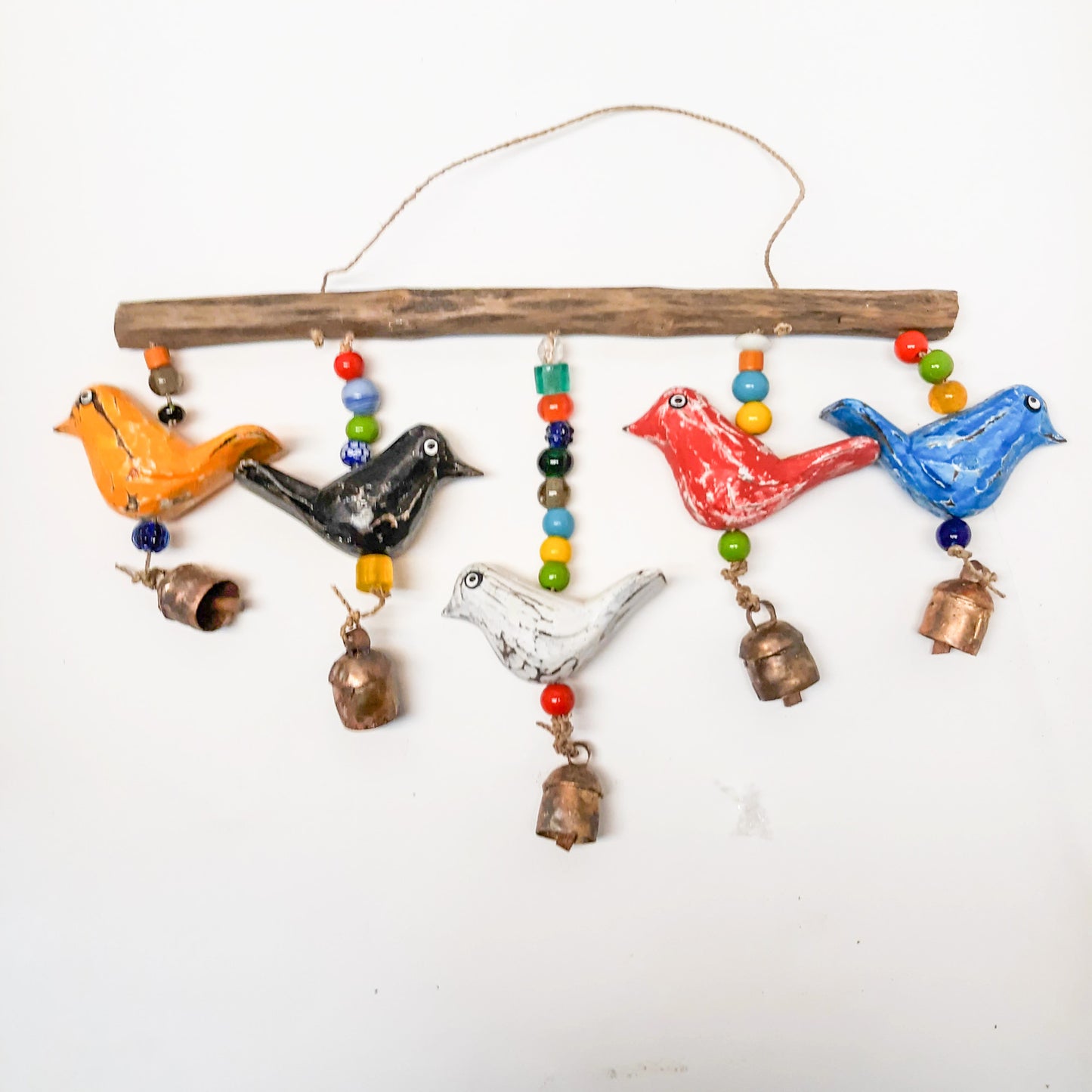 Wind Chime Painted Birds