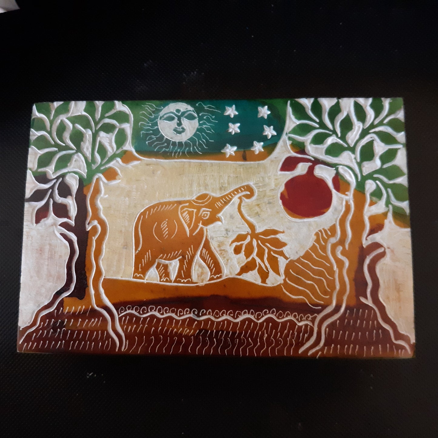 Elephant Box Handmade from Soapstone